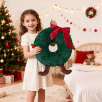 Tvarovaný vankúš VIANOČNÝ VENEC - 35 cm