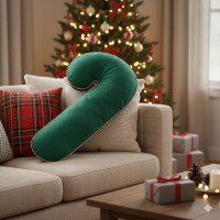 Tvarovaný vankúš Velvet LÍZIATKO - 45x20 cm - zelený