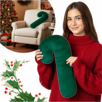 Tvarovaný vankúš Velvet LÍZIATKO - 45x20 cm - zelený