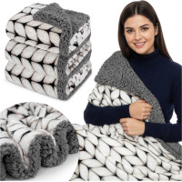 Deka WINTER SHERPA - 150x200 cm - šedá/grafit