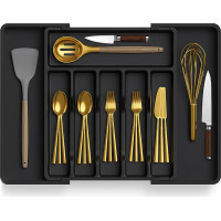 Príborník s nastaviteľnou šírkou GARFO - čierny