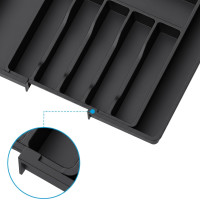 Príborník s nastaviteľnou šírkou GARFO - čierny