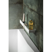 Sapho PATRON sklenená polica 78cm, biela PX785W