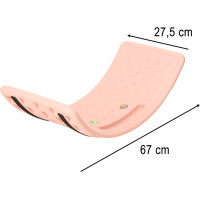 Balančná doska s reliéfom 83x28 cm - ružová
