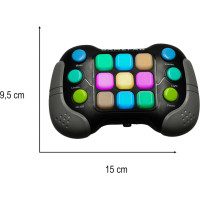 Elektronická arkádová antistresová svetelná konzola - čierna
