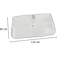 Slnečná clona na čelné sklo auta - dáždnik - 65x110 cm