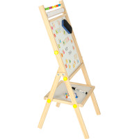 Obojstranná magnetická tabuľa s doplnkami - 38x37x90 cm