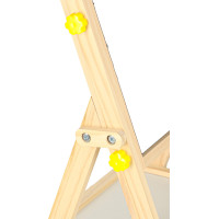 Obojstranná magnetická tabuľa s doplnkami - 38x37x90 cm