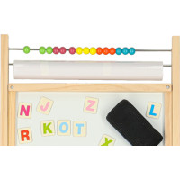 Obojstranná magnetická tabuľa s doplnkami - 38x37x90 cm