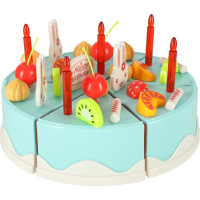 Narodeninovú tortu a sladkosti 75 prvkov - modrá