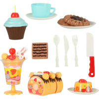 Narodeninovú tortu a sladkosti 75 prvkov - modrá