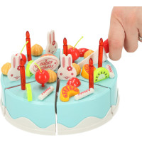 Narodeninovú tortu a sladkosti 75 prvkov - modrá