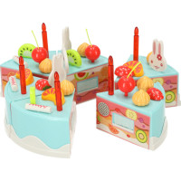 Narodeninovú tortu a sladkosti 75 prvkov - modrá