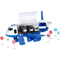 Transportné lietadlo + 3 policajné vozidlá