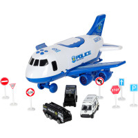 Transportné lietadlo + 3 policajné vozidlá