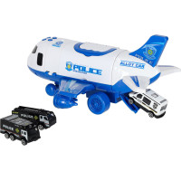 Transportné lietadlo + 3 policajné vozidlá