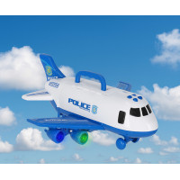 Transportné lietadlo + 3 policajné vozidlá