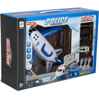 Transportné lietadlo + 3 policajné vozidlá