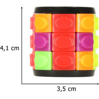 Logická hádanka s rotačným valcom 3 rady