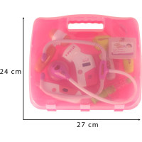 Doktorandská sada v kufríku DOCTOR - svetlo ružová