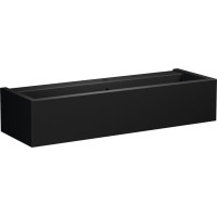 Kerasan KANAAL keramické umývadlo 120x40cm, čierna mat 574231