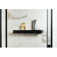 Sapho PATRON sklenená polica 58cm, čierna PX582B