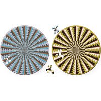 CURIOSI Obojstranné drevené puzzle Double: Kolotoč 88 dielikov