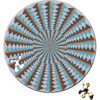 CURIOSI Obojstranné drevené puzzle Double: Kolotoč 88 dielikov