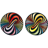 CURIOSI Obojstranné drevené puzzle Double: Lolly 88 dielikov