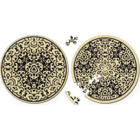 CURIOSI Obojstranné drevené puzzle Double: Piesok 88 dielikov