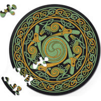 CURIOSI Obojstranné drevené puzzle Double: Drak 88 dielikov