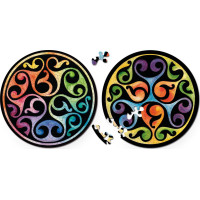 CURIOSI Obojstranné drevené puzzle Double: Púčiky 88 dielikov