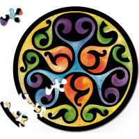 CURIOSI Obojstranné drevené puzzle Double: Púčiky 88 dielikov