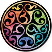 CURIOSI Obojstranné drevené puzzle Double: Púčiky 88 dielikov