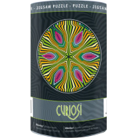 CURIOSI Obojstranné drevené puzzle Double: Hippie 88 dielikov