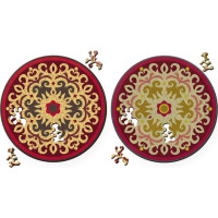 CURIOSI Obojstranné drevené puzzle Double: Ruže 88 dielikov