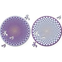 CURIOSI Obojstranné drevené puzzle Double: Body 88 dielikov