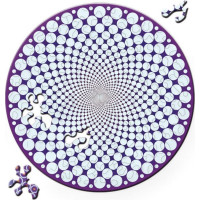 CURIOSI Obojstranné drevené puzzle Double: Body 88 dielikov