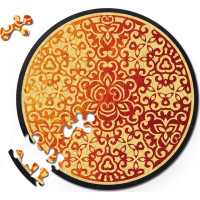 CURIOSI Obojstranné drevené puzzle Double: Oheň 88 dielikov