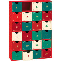 EUROGRAPHICS Puzzle Adventný kalendár: Fine Art Vianoce 24x50 dielikov