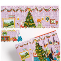 GALISON Puzzle Adventný kalendár Mačacie Vianoce 12x42 dielikov