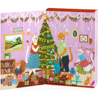 GALISON Puzzle Adventný kalendár Mačacie Vianoce 12x42 dielikov