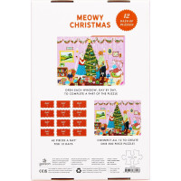 GALISON Puzzle Adventný kalendár Mačacie Vianoce 12x42 dielikov