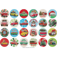 EUROGRAPHICS Puzzle Adventný kalendár: Volkswagen 24x50 dielikov