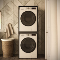 Skriňa na práčku a sušičku - čierna