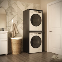 Skriňa na práčku a sušičku - čierna