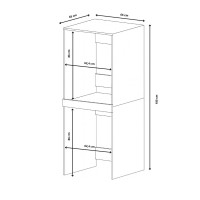Skriňa na práčku a sušičku - čierna