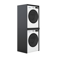 Skriňa na práčku a sušičku - čierna