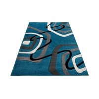 Moderné kusový koberec MATRA modrý 3465