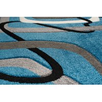 Moderné kusový koberec MATRA modrý 3465